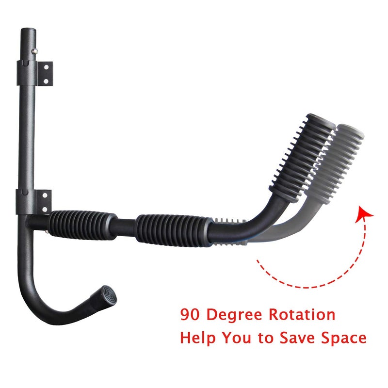 ASMSW Kayak Storage Rack Wall Hanger Canoe Wall Mount Hooks for Sup Canoe Paddle Boards Heavy Duty Steel Storage Hooks 80LBS Capacity (Suitable for Normal Kayak) - Image 4